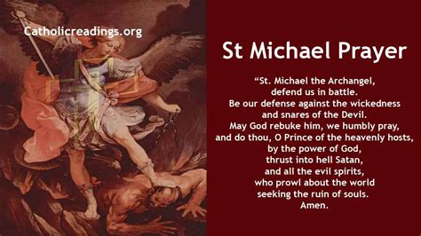 Most powerful catholic prayer for protection.  Prayer to Saint Michael for Protection o...