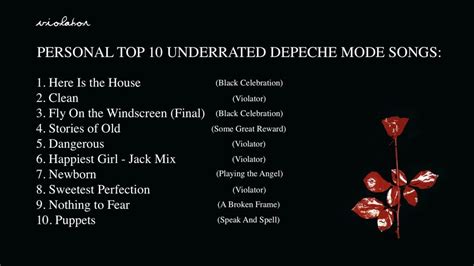 Most underrated Depeche Mode songs? : r/depechemode - Reddit