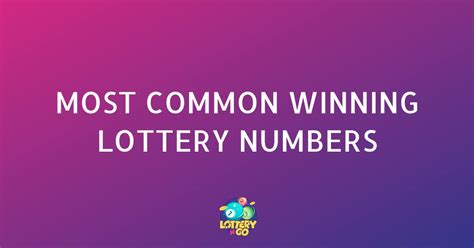Most winning lottery numbers 2021. .  ...