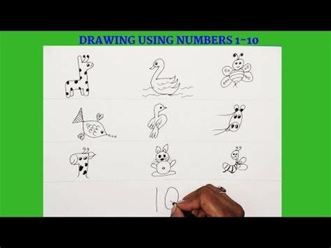 MostViewed 10 Interesting KidFriendly Drawing with Numbers draw