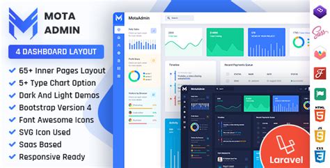 Motaadmin Laravel Admin Dashboard Template By Dexignlabs Themeforest