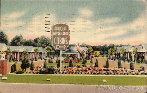 Motel Hotel Postcard New Jersey NJ Paramus Arcola Motor Lodges motel chrome