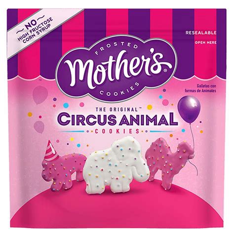 Mother's circus animal cookies. In one, pour the sweetened condensed milk, vanilla and chopped cookies. In the other bowl, whip the heavy cream until stiff peaks form. Add about a cup of the whipped cream into the condensed milk bowl and fold in gently. Add in the remainder of the whipped cream and quickly fold into the mixture. 