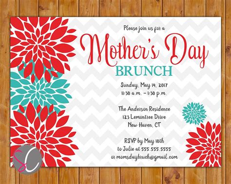 Mother Daughter Brunch Invitation - Etsy