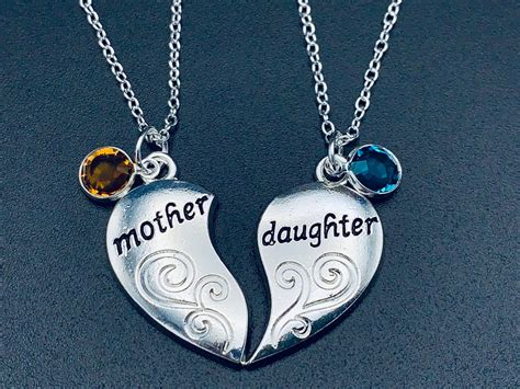 Mother Daughter Necklace Custom - Etsy