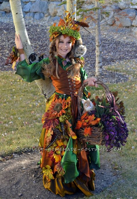 Get inspired by this DIY Mother Nature costume fo