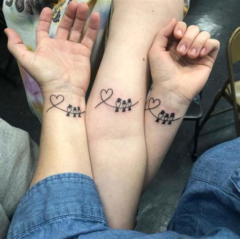 Mother son and daughter tattoos. View full post on Instagram. The semicolon on the wrist is a popular tattoo among people who struggle with mental health, and it serves as a reminder that their story will continue even through ... 