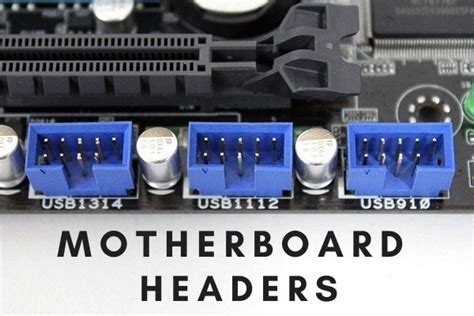 Motherboard Header Types