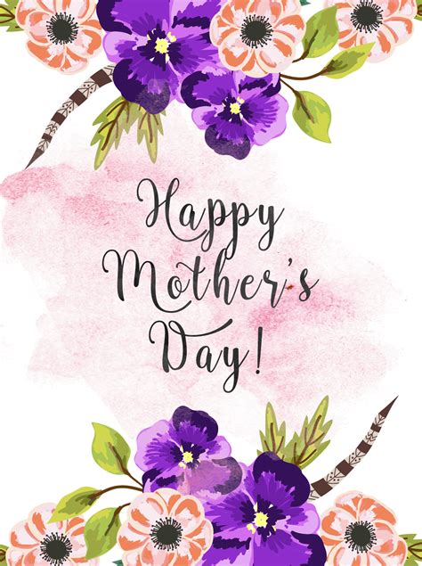 Mothers Day Card Template Free