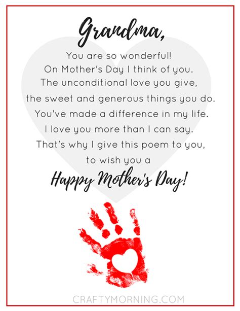 Mothers day poems to grandma. Things To Know About Mothers day poems to grandma. 