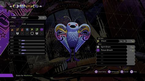 Mothman in Soul Hackers 2 How to fuse weaknesses base stats and more
