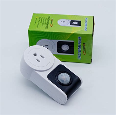 Motion Detector Sensor Outlet Plug Timer Lights Kitchen Office Work