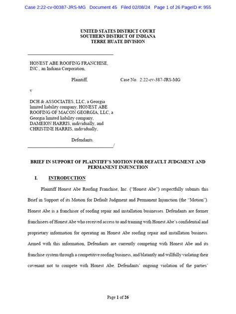 Motion For Default Judgment PDF Default Judgment Pro Se Legal
