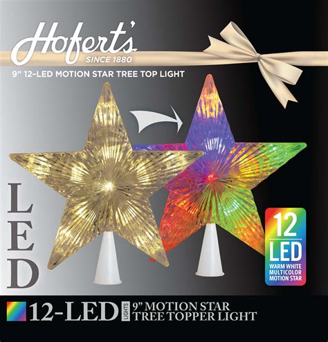 Motion LED Star Tree Toppers Northern Lights and Trees