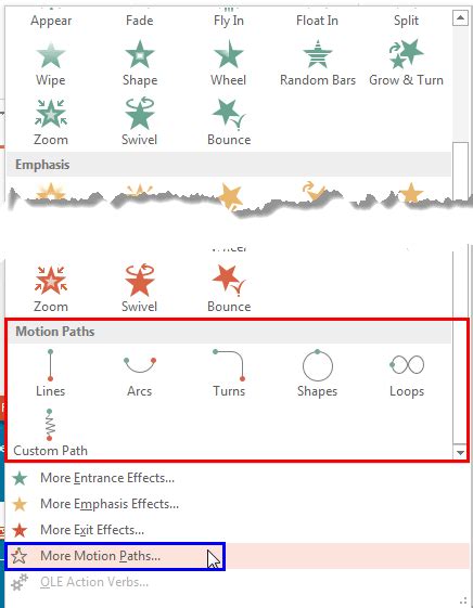 Motion path animation.  Use custom motion paths to animate your videos, presentati...