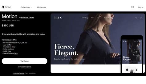 Motion theme demo.  A fancy and simple theme for your video business.  Sign up for unlimi...