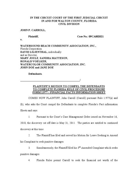 Motion to Compel 1