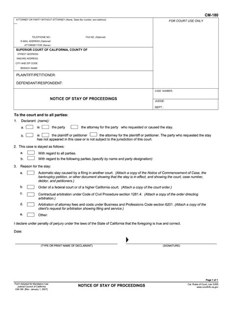 Motion to Stay Proceedings Form Fill Out and Sign Printable PDF