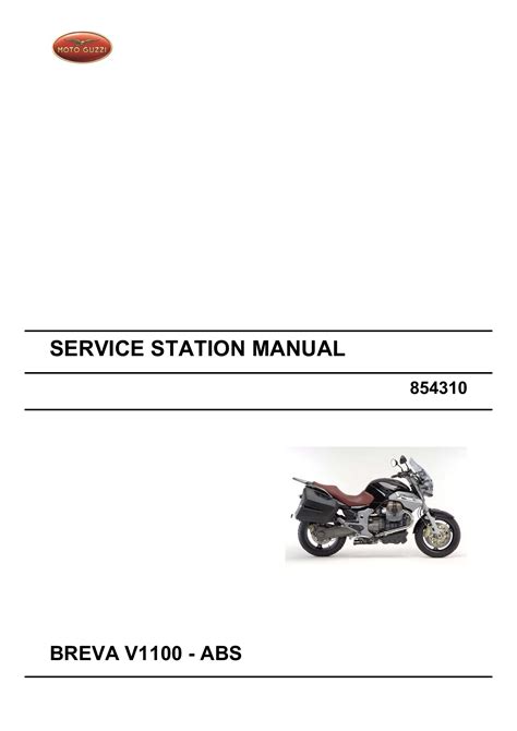 Moto guzzi breva v 1100 abs service handbuch. - Manual de servicio del motor del camión diesel caterpillar 3208 oem 2z1.