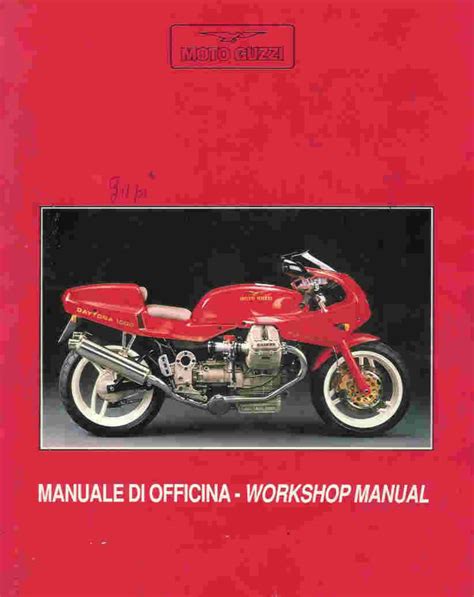 Moto guzzi daytona 1000 1992 1999 workshop service manual. - Die ideologie der arbeit von p d anthony.
