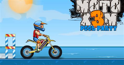  Moto X3M 5: Pool Party. This water-themed racing game is the fifth part of the legendary Moto X3M Bike Race Game franchise. Discover brand new tracks filled with hazardous traps and obstacles, and clear them as quickly as you can. Show off your dexterity, control the bike during perilous jumps and make it to the finish line. .