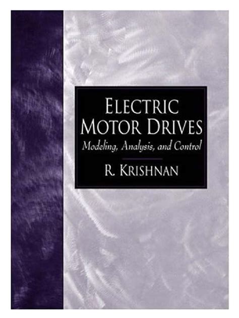 Motor And Control Modeling Analysis Electric Drives