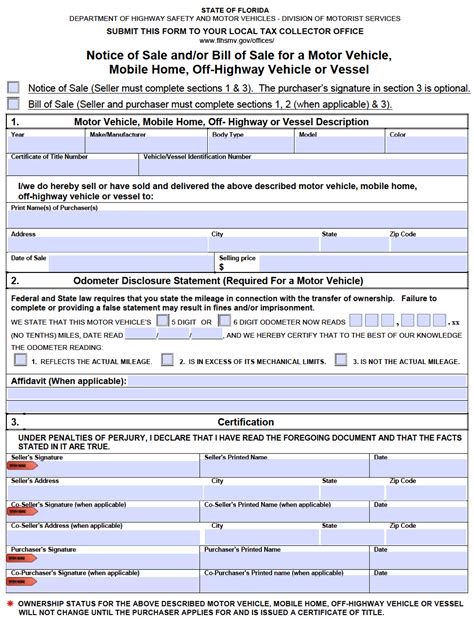 Motor Vehicle Forms Department of Finance and …