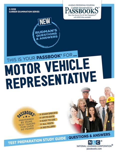 Motor Vehicle Representative(Passbooks) (Career Examination Series ...