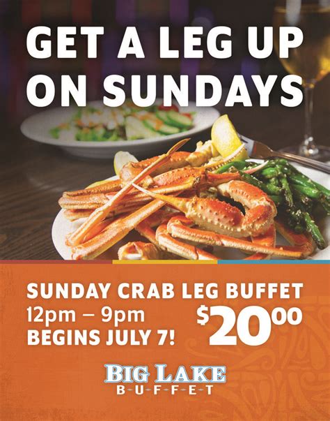 All-You-Can-Eat Crab Legs! Weekly Friday. Fridays | 3PM–9PM | $59.95 Let's get cracking'. Enjoy our All-You-Can-Eat Crab Legs special from 3pm-9pm every Friday. This mouthwatering feast includes choice of Caesar or Rockin’ House Salad, seasoned corn, potatoes, never-ending delicious crab legs, plus ice cream dessert. While supplies last..