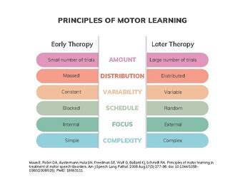 Motor learning principles for physical therapy.  Courses considering this material genera...
