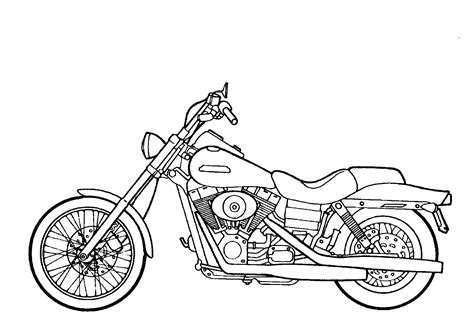 Motorcycle Coloring Sheets