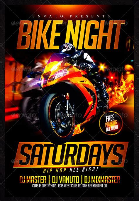 Motorcycle Flyer Templates Free
