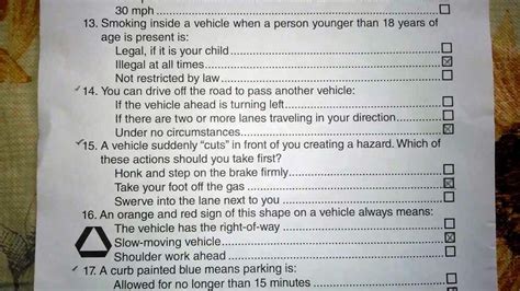 Motorcycle Permit Test How to Pass Answers YouTube