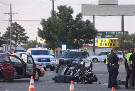 Motorcycle accident in amarillo tx. 1 day ago. Update: (Oct. 31, 8:50 a.m.) AMARILLO, Texas (KAMR/KCIT) – Officials with the Amarillo Police Department released information connected to a motorcycle crash that killed one... 