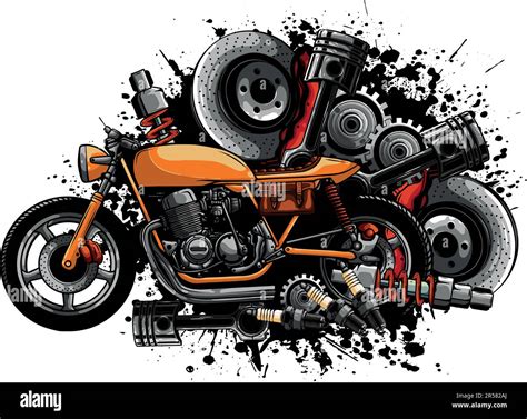 Motorcycle background Royalty Free Vector Image