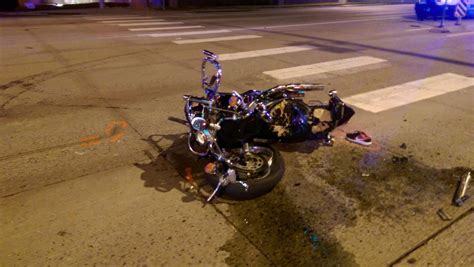 Motorcycle driver killed in a two-vehicle collision on Crain …