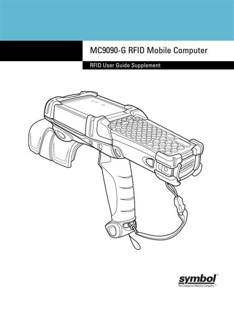 Motorola 9090 rfid reader.  ii MC9090-G RFID Integrator Guide Supplement, Paten...