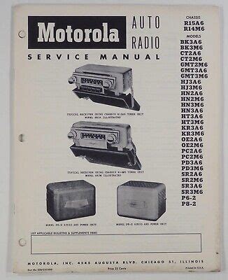 Motorola auto radio service manual für fahrgestell r15a6 r14m6 29 modelle. - Yamaha yfu1w atv parts manual catalog download.