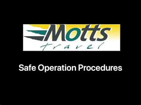 Motts Travel COVID-19 Safe Operation Procedures - YouTube