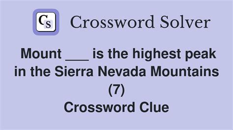 Mount ___, highest peak in the Philippines crossword clue NYT