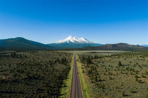 Drivers on Highway 89 heading to Mt. Shasta S
