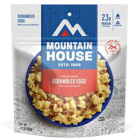 Mountain House Scrambled Eggs with Bacon BackcountryGear.com