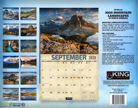 Mountain View Calendar