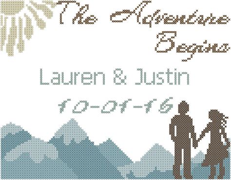 Mountain Wedding Cross Stitch - Etsy