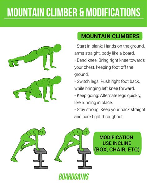 Mountain climbing exercise for beginners.  This will help improve your o...