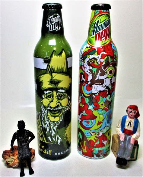 11 - Vintage Glass Mountain Dew & Pepsi Bottles 8 empty Mountain Dew bottles and 17 empty Pepsi bottles 12 - Five Wooden Duck Figures â€¢The three similar style/designed ducks each measure 13 inches long. â€¢The mallard style duck measures 11 inches long. â€¢The other stands 12 inches tall.. 