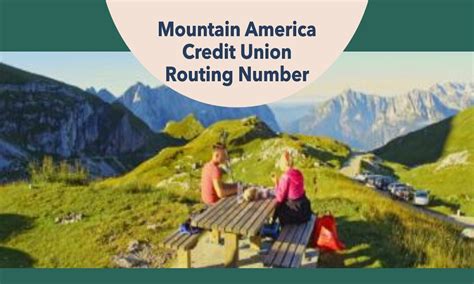 Mountain maerica credit union routing. If you don't have a debit card or credit card, Visa gift cards even come with routing and checking numbers, which means you can reload it through Paypal or other online methods. ... Mountain America Credit Union, P.O. Box 2331, Sandy, UT 84091, 1-800-748-4302. Unauthorized account access or use is not permitted and may constitute a crime ... 