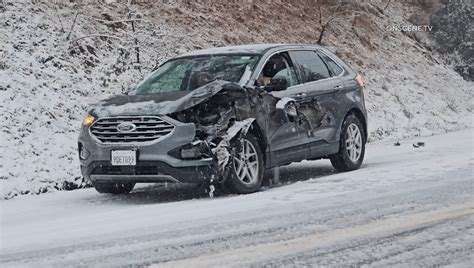 Mountain snow causes slippery conditions, traffic headaches