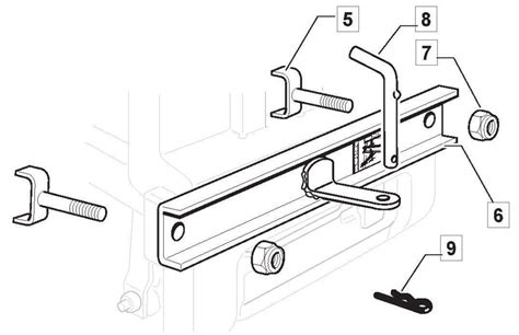 Mountfield Tow Bar for 1538M SD, 1538H SD & T38M-SD Tractors (299900385 ...