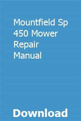 Mountfield sp 450 mower repair manual. - 1972 arvore genealogica da familia milward.